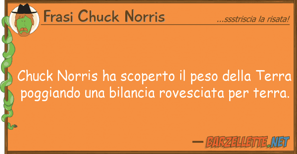 Frasi Chuck Norris chuck norris ha scoperto peso t