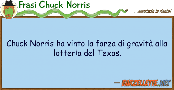 Frasi Chuck Norris chuck norris ha vinto forza gravit