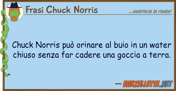 Frasi Chuck Norris chuck norris può orinare buio
