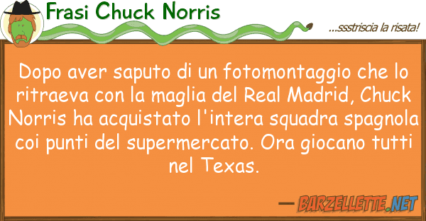 Frasi Chuck Norris dopo aver saputo fotomontaggio