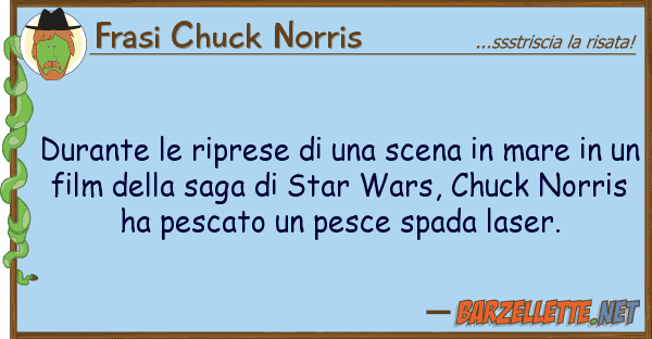 Frasi Chuck Norris durante riprese scena mare