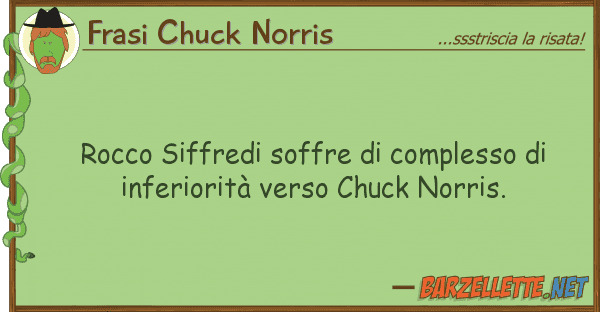 Frasi Chuck Norris rocco siffredi soffre complesso