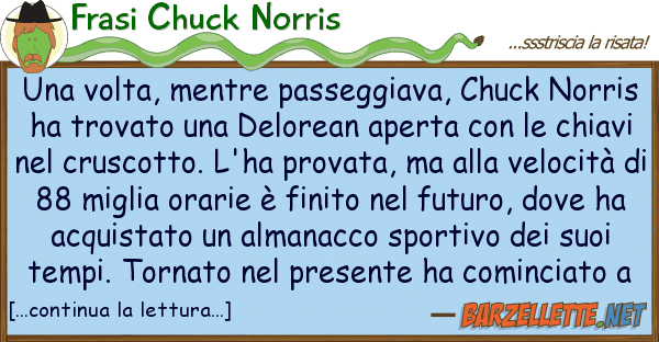 Frasi Chuck Norris volta, mentre passeggiava, chuck nor