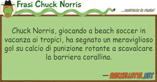 Frasi Chuck Norris chuck norris, giocando beach soccer