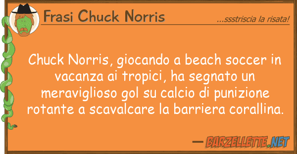 Frasi Chuck Norris chuck norris, giocando beach soccer