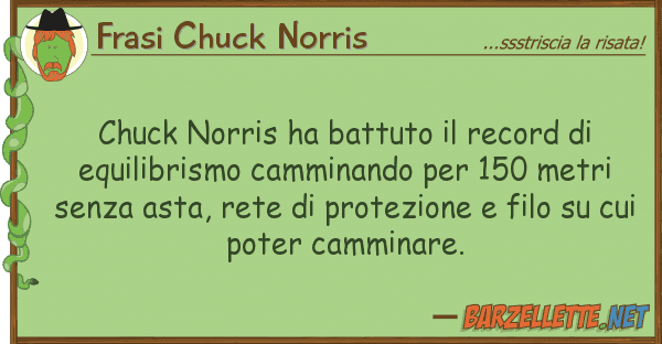 Frasi Chuck Norris chuck norris ha battuto record equ