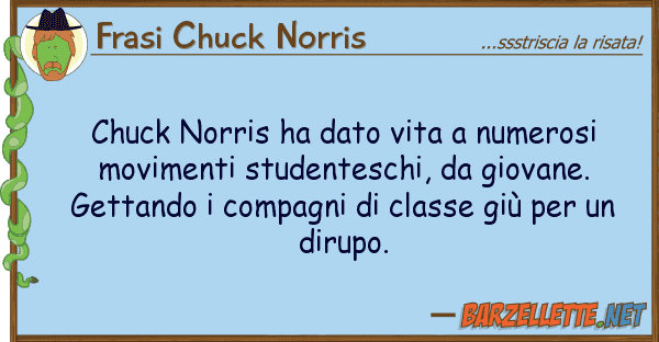 Frasi Chuck Norris chuck norris ha dato vita numerosi mov