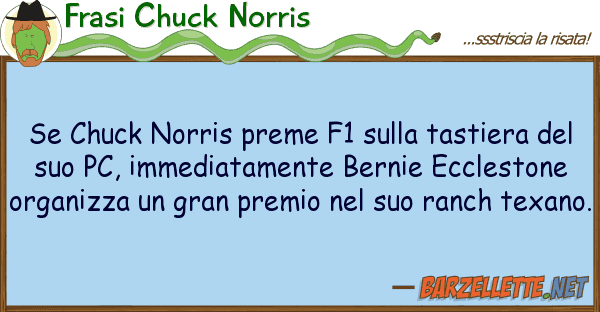 Frasi Chuck Norris chuck norris preme f1 tastiera