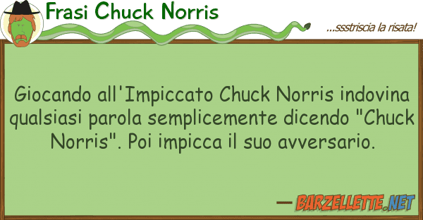 Frasi Chuck Norris giocando all'impiccato chuck norris indo