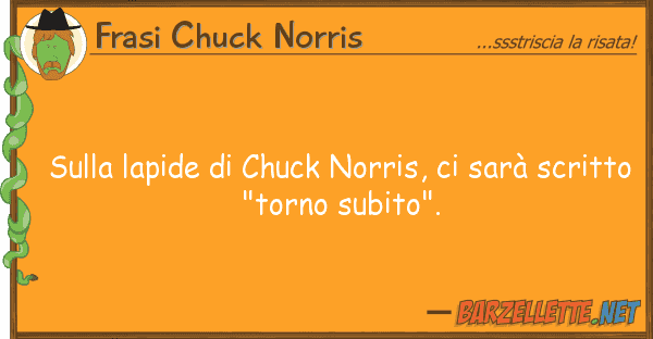 Frasi Chuck Norris lapide chuck norris, sarà s