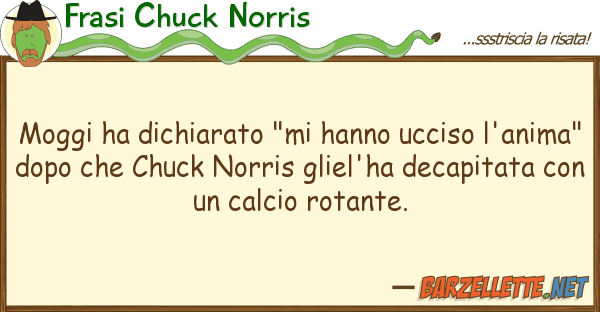 Frasi Chuck Norris moggi ha dichiarato "mi hanno ucciso l'a