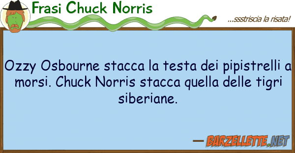 Frasi Chuck Norris ozzy osbourne stacca testa pipist