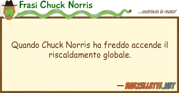 Frasi Chuck Norris quando chuck norris ha freddo accende