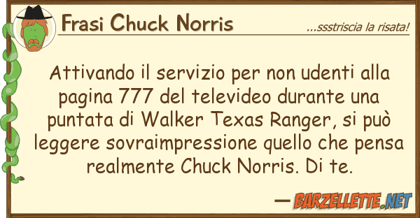 Frasi Chuck Norris attivando servizio udenti