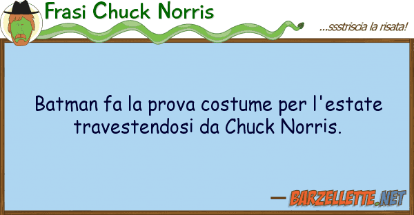 Frasi Chuck Norris batman fa prova costume l'estate