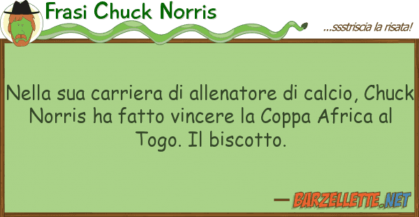 Frasi Chuck Norris carriera allenatore calc