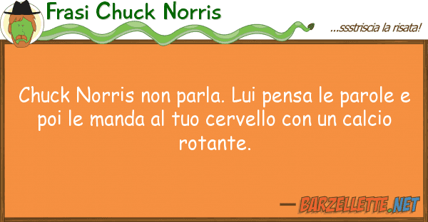 Frasi Chuck Norris chuck norris parla. pensa par