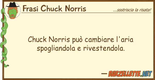 Frasi Chuck Norris chuck norris può cambiare l'aria spogli