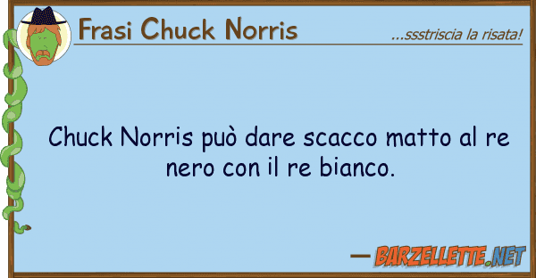 Frasi Chuck Norris chuck norris può dare scacco matto r