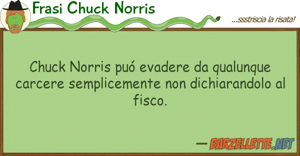Frasi Chuck Norris chuck norris puó evadere qualunque