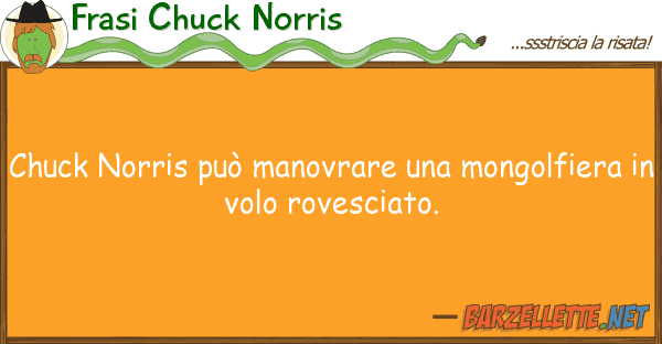 Frasi Chuck Norris chuck norris può manovrare mongolfi