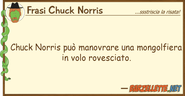 Frasi Chuck Norris chuck norris può manovrare mongolfi