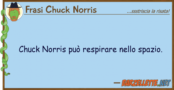 Frasi Chuck Norris chuck norris può respirare spazio