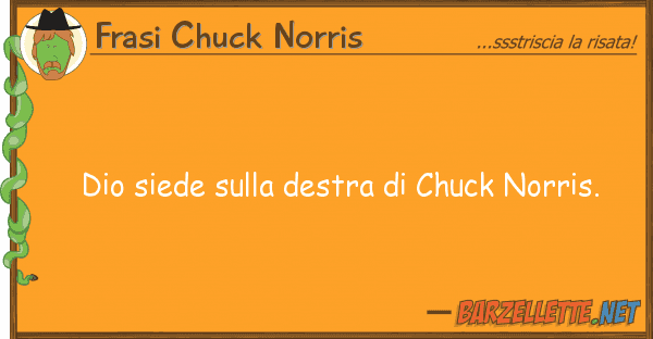 Frasi Chuck Norris dio siede destra chuck norris.