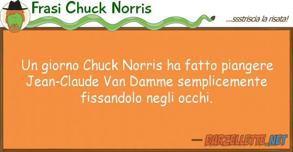 Frasi Chuck Norris giorno chuck norris ha fatto piangere