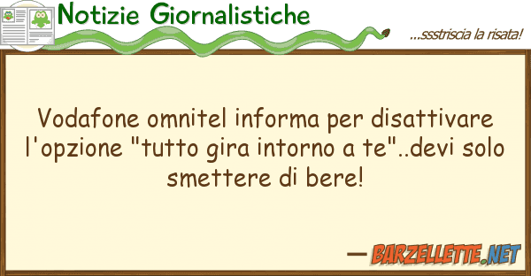 Notizie Giornalistiche vodafone omnitel informa disattivare