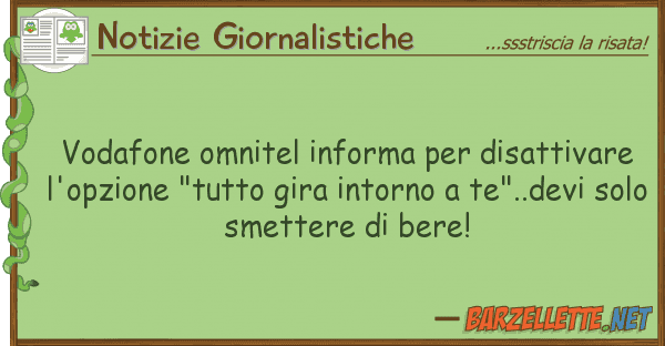 Notizie Giornalistiche vodafone omnitel informa disattivare