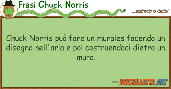 Frasi Chuck Norris chuck norris può fare murales facend