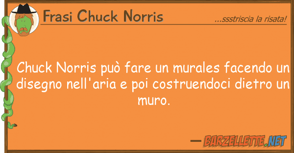Frasi Chuck Norris chuck norris può fare murales facend