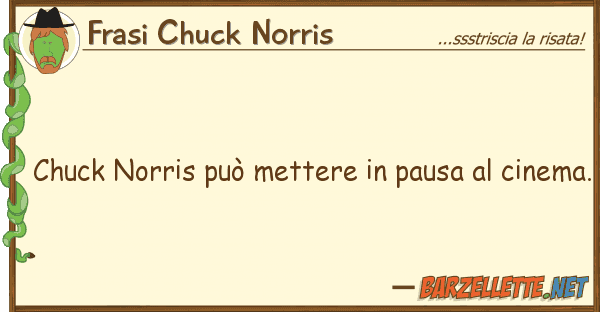 Frasi Chuck Norris chuck norris può mettere pausa