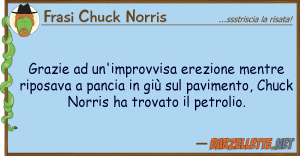 Frasi Chuck Norris grazie un'improvvisa erezione mentre