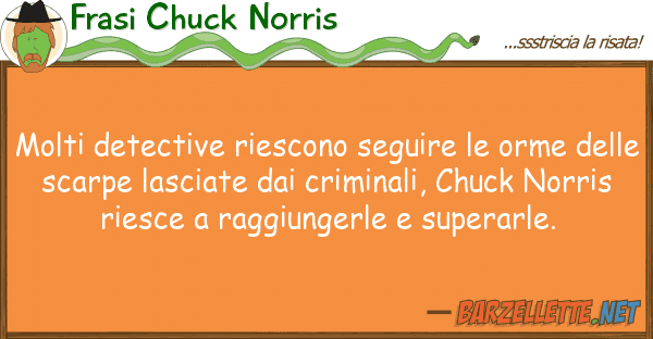 Frasi Chuck Norris molti detective riescono seguire orme