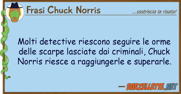 Frasi Chuck Norris molti detective riescono seguire orme