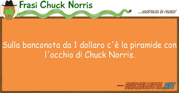 Frasi Chuck Norris banconota 1 dollaro c'è pir