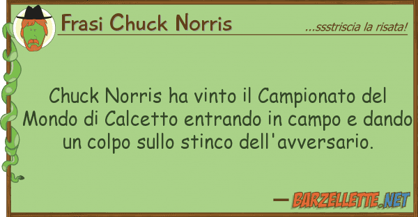 Frasi Chuck Norris chuck norris ha vinto campionato