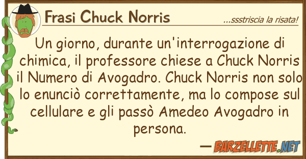 Frasi Chuck Norris giorno, durante un'interrogazione