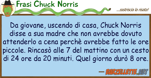 Frasi Chuck Norris giovane, uscendo casa, chuck norri