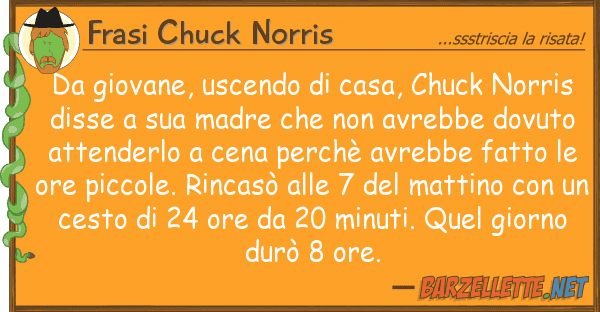 Frasi Chuck Norris giovane, uscendo casa, chuck norri