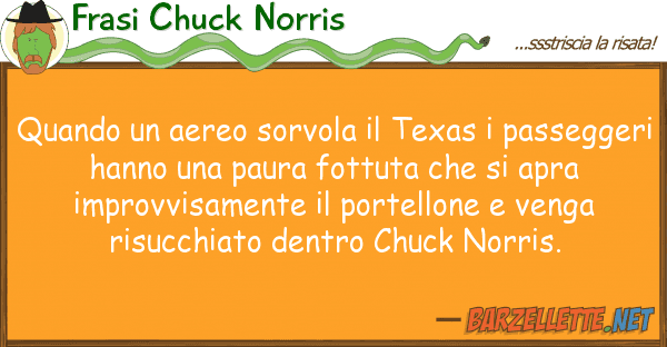 Frasi Chuck Norris quando aereo sorvola texas passe