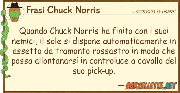 Frasi Chuck Norris quando chuck norris ha finito