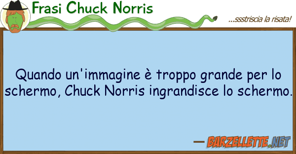 Frasi Chuck Norris quando un'immagine è troppo grande
