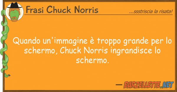 Frasi Chuck Norris quando un'immagine è troppo grande