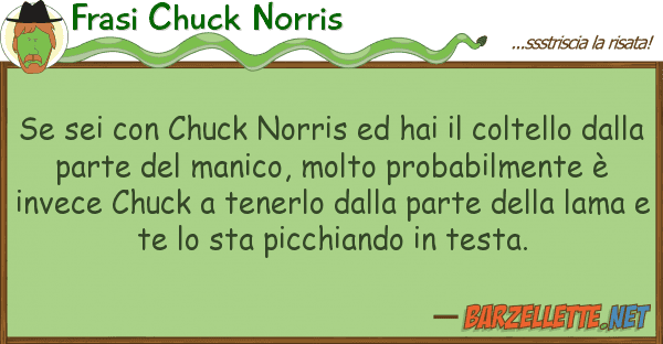 Frasi Chuck Norris sei chuck norris hai coltel