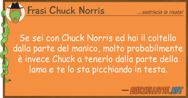 Frasi Chuck Norris sei chuck norris hai coltel