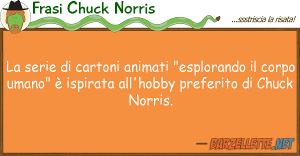 Frasi Chuck Norris serie cartoni animati "esplorando