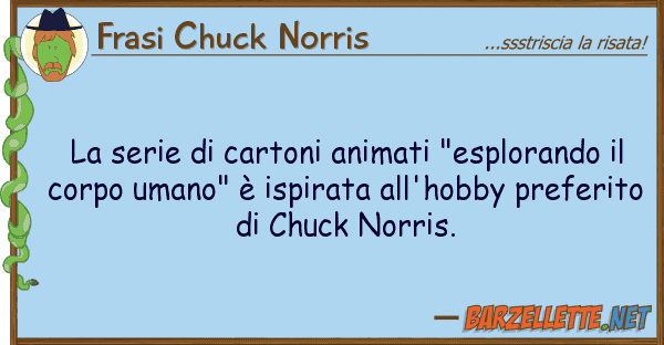 Frasi Chuck Norris serie cartoni animati "esplorando